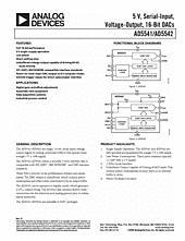 DataSheet AD5541 pdf